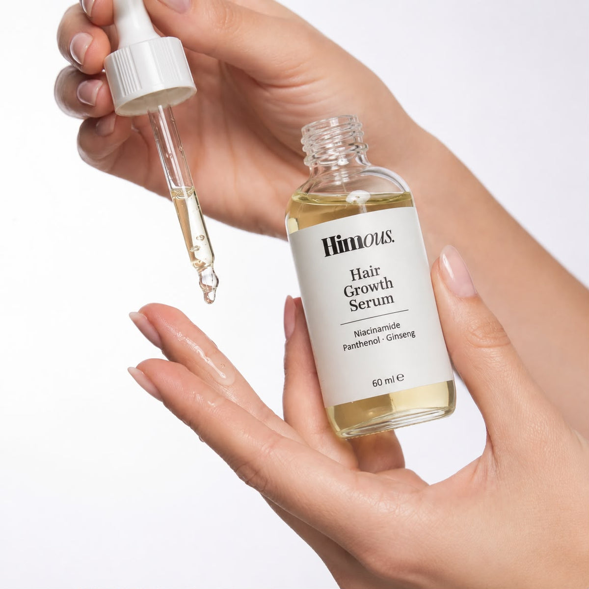 HIMOUS Wirkungsset: 3x Hair Growth Serum + Gratis Mattpaste